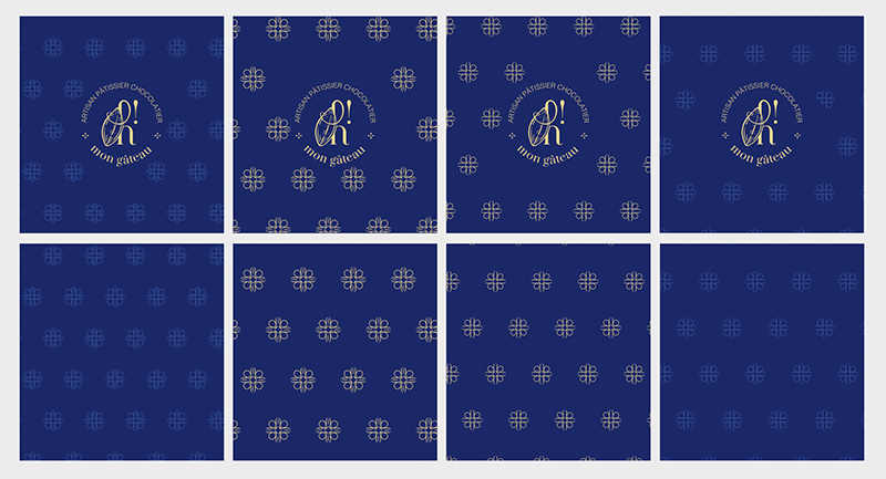 Motif de fleur pour les packagings