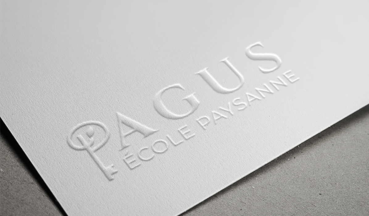 Pagus école paysanne embossage papier